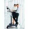 Aidata Sit/Stand Mobile Laptop Workstation, Black / Tablet Holder Arm LPD502P